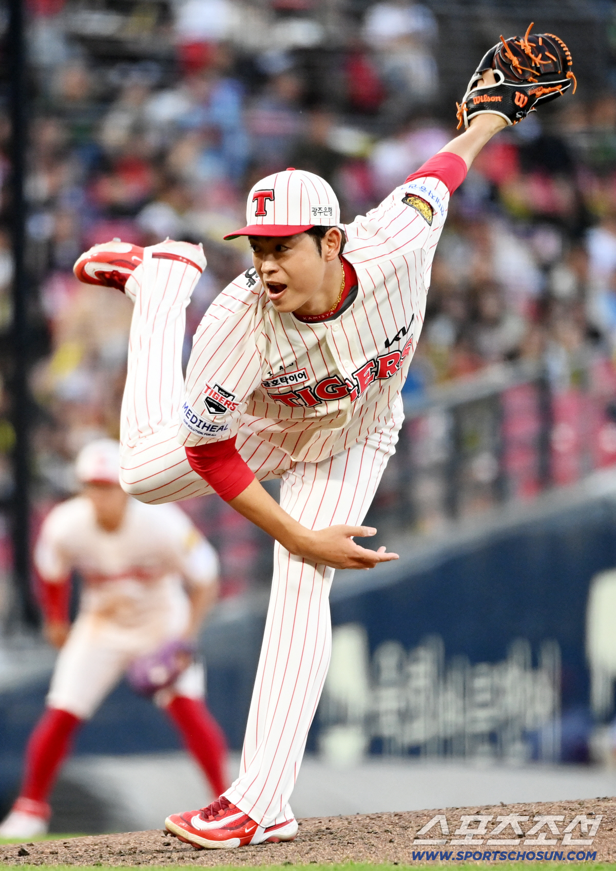 25일 광주KIA챔피언스필드에서 열린 롯데와 KIA의 경기. KIA 이태양이 역투하고 있다. 광주=허상욱 기자 wook@sportschosun.com/2026.04.25/