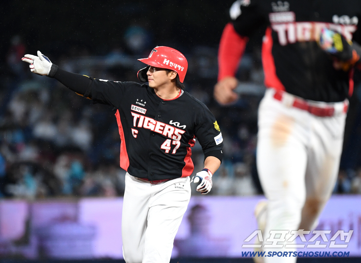 30일 창원 NC파크에서 열린 NC와 KIA의 경기. 6회 투런홈런 날린 KIA 나성범. 창원=송정헌 기자 songs@sportschosun.com/2026.04.30/