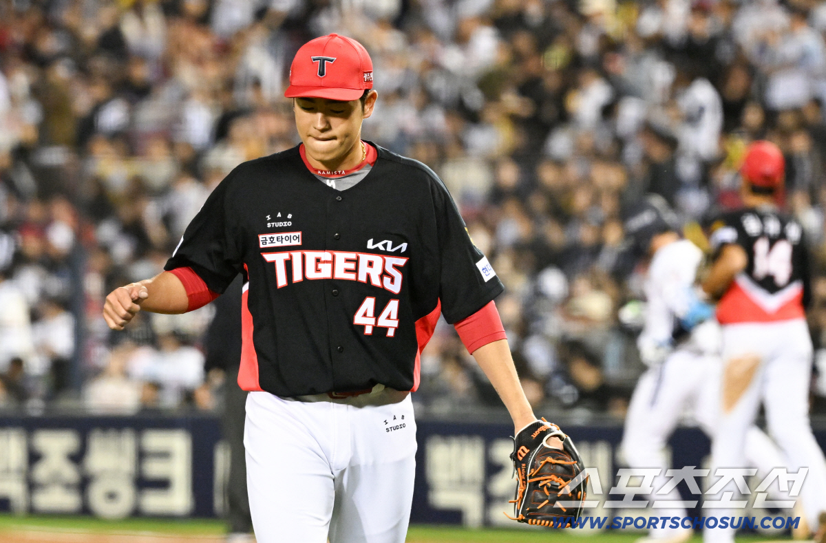 17일 잠실구장에서 열린 두산과 KIA의 경기. KIA 이태양이 숨을 고르고 있다. 잠실=박재만 기자 pjm@sportschosun.com/2026.04.17/