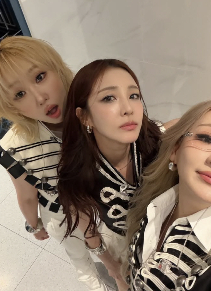 '마약 거짓말 박봄 언팔' 산다라박, CL-공민지와 "2NE1 사랑해"