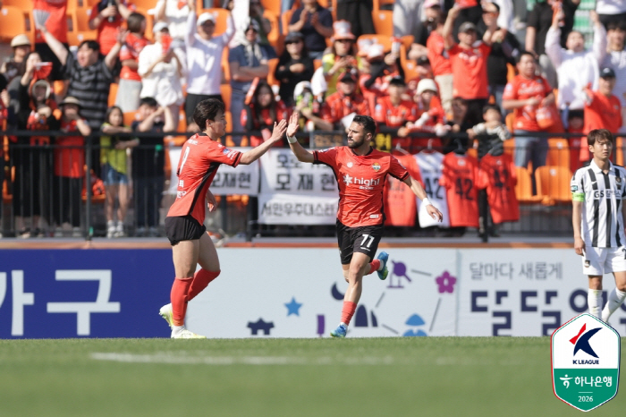 "충격적인 경기력" PPDA 압도적 1위...기록이 입증한 정경호의 가공할 '압박 축구'