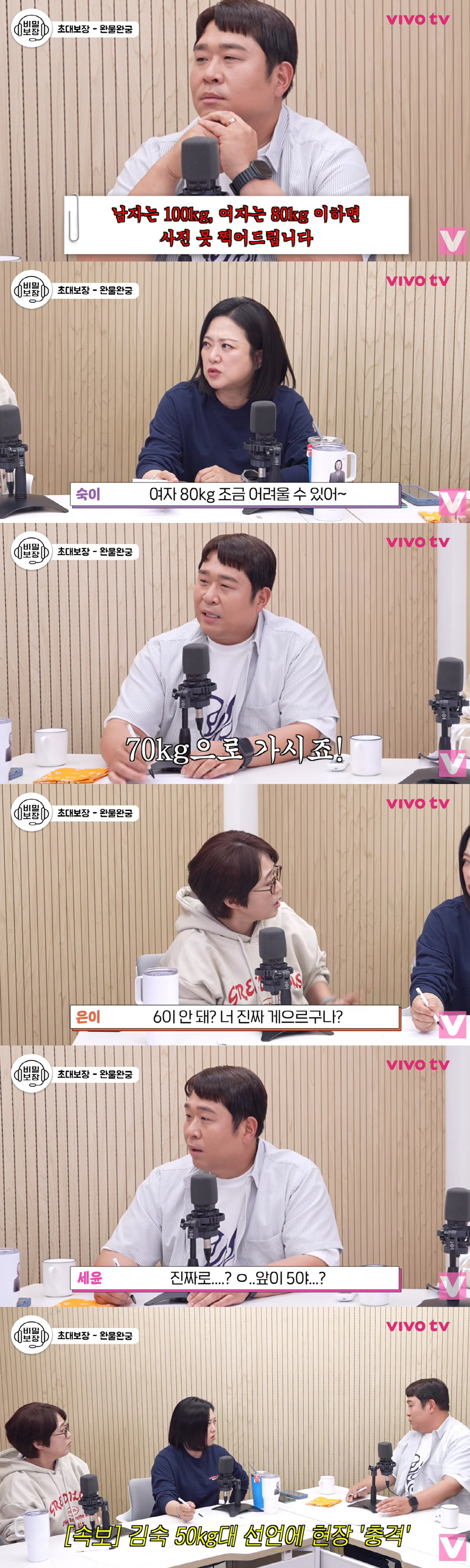 김숙, 실제 몸무게 밝혔다 "50kg대, 60kg 안 넘어"(비보티비)