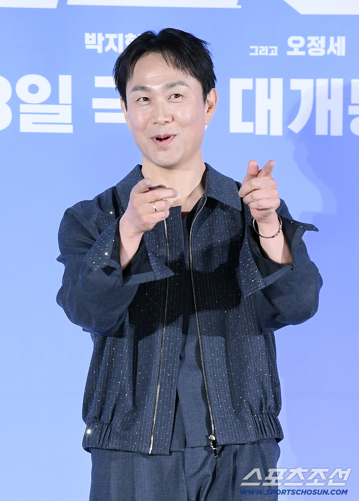 영화 '와일드씽' 제작보고회가 7일 오전 서울 자양동 롯데시네마에서 열렸다. 오정세가 포즈 취하고 있다. 정재근 기자 cjg@sportschosun.com/2026.5.7