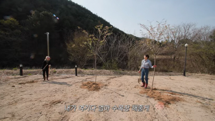 한혜진, 삽질하다 돌연 '수목장' 언급…母 뒷목 잡게 한 '불효 농담'