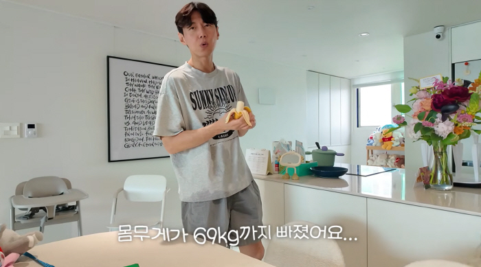 ‘지소연♥’ 송재희, 애셋 육아에 피골이 상접 "186cm인데 69kg까지 빠져"