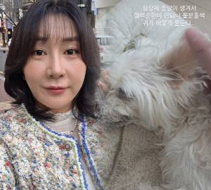 친언니 잃은 허안나, 또 가슴 아픈 소식..“심장 종양에 하얗게된 귀” 반려견 건강 악화에 먹먹