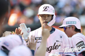 '와 한화 좋겠다' 김동수→홍성흔→양의지→역대 4번째 포수 신인왕 탄생하나. 타율 5할 OPS 1.007 폭발, 277억 FA 뛰어넘는다[대전 인터뷰]