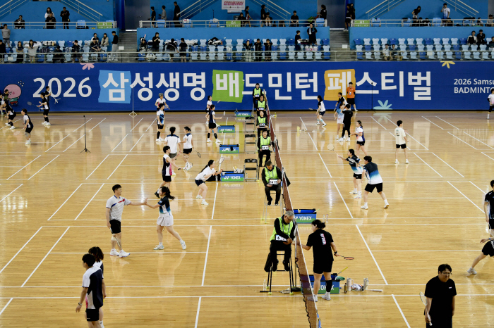 전국 배드민턴 동호인 '강스매싱'…'2026 삼성생명 배드민턴 페스티벌' 성료