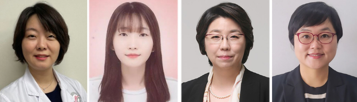 (왼쪽부터)한림대동탄성심병원 사회사업팀 김준영 팀장(의료사회복지사), 화성시동탄노인복지관 김호선 과장(사회복지사), 한림대 사회복지학부 김여진 교수, 이송월 박사과정.