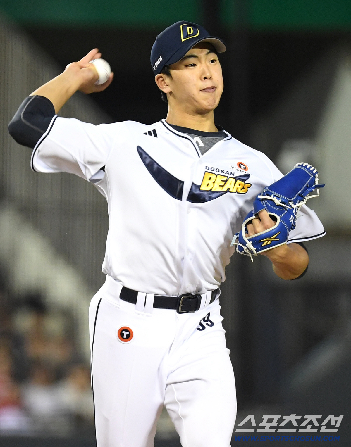 8일 잠실구장에서 열린 두산과 SSG의 경기. 두산 최준호. 잠실=송정헌 기자 songs@sportschosun.com/2026.05.08/