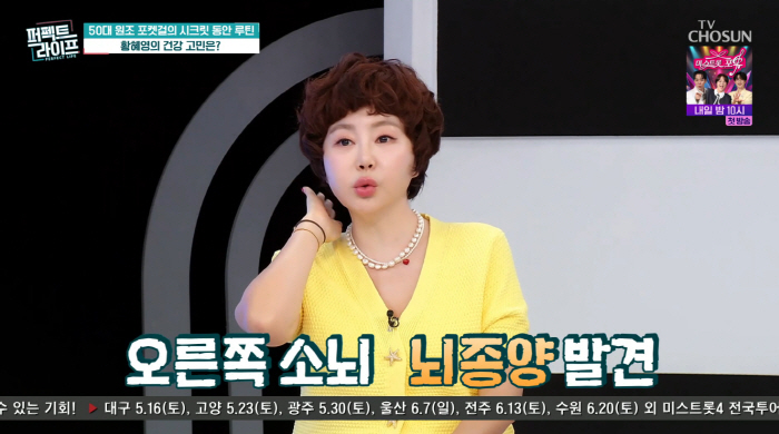황혜영, 뇌종양에 우울증까지…"치료 포기했지만 남편이 살렸다"('퍼펙트 라이프')