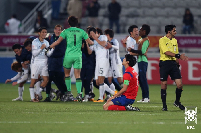 2016년 한일전 모습 사진제공=대한축구협회