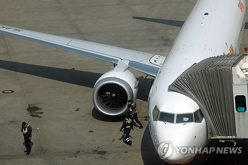 인천공항 제1여객터미널 계류장 모습[연합뉴스 자료사진]