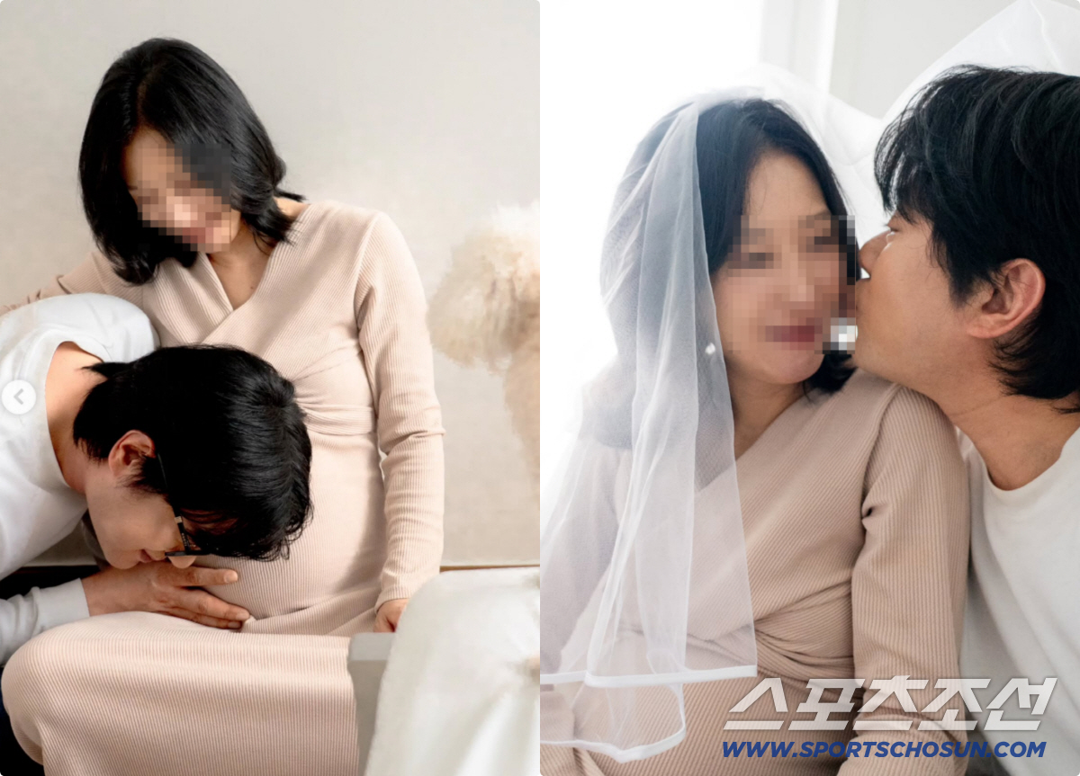 '돌싱파파' 22기 영식, 재혼 4개월 만에..♥아내와 만삭화보 "곧 나올 아가를 축복하며"