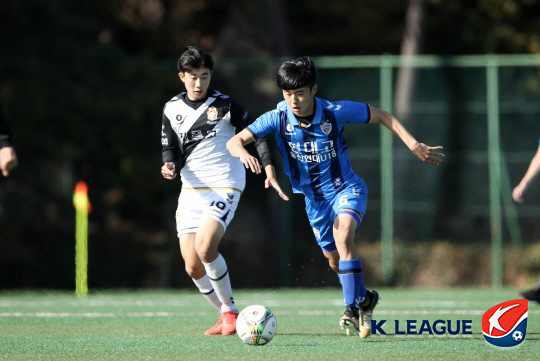 2018년 울산 유스 현대고 시절의 이기혁. 사진출처=한국프로축구연맹