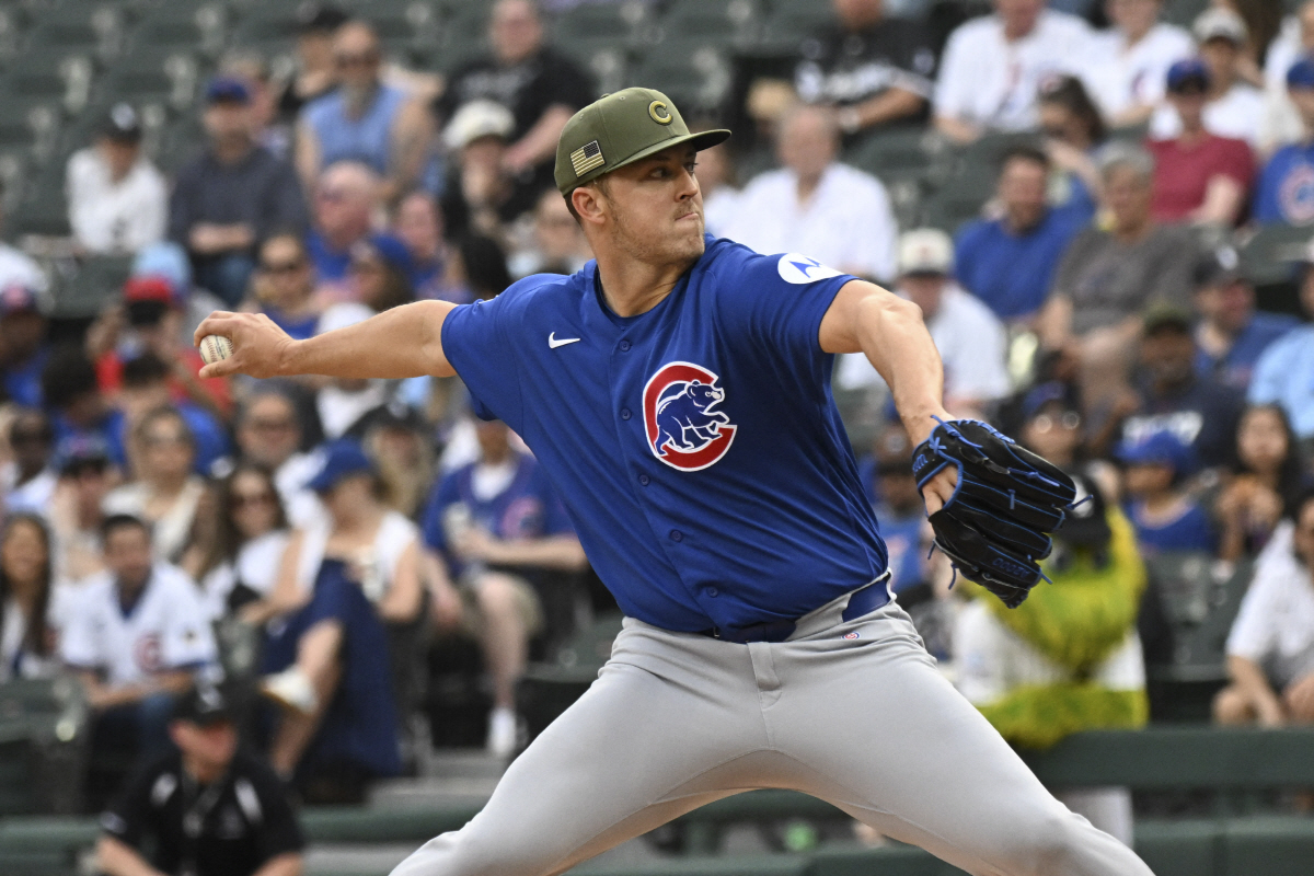 May 16, 2026; Chicago, Illinois, USA; Chicago Cubs pitcher Jameson Taillon (50) delivers the ball against the Chicago White Sox during the first inning at Rate Field. Mandatory Credit: Matt Marton-Imagn Images