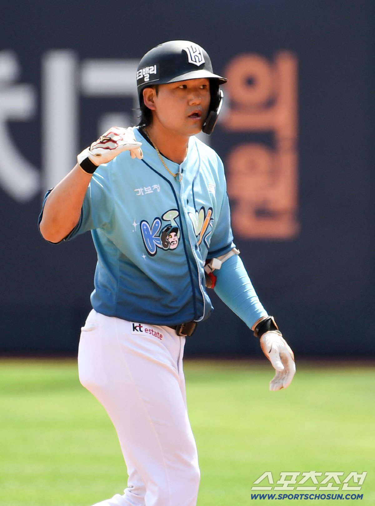 KT 김상수가 안타를 날린 뒤 환호하고 있다. 수원=박재만 기자 pjm@sportschosun.com/2026.05.17/