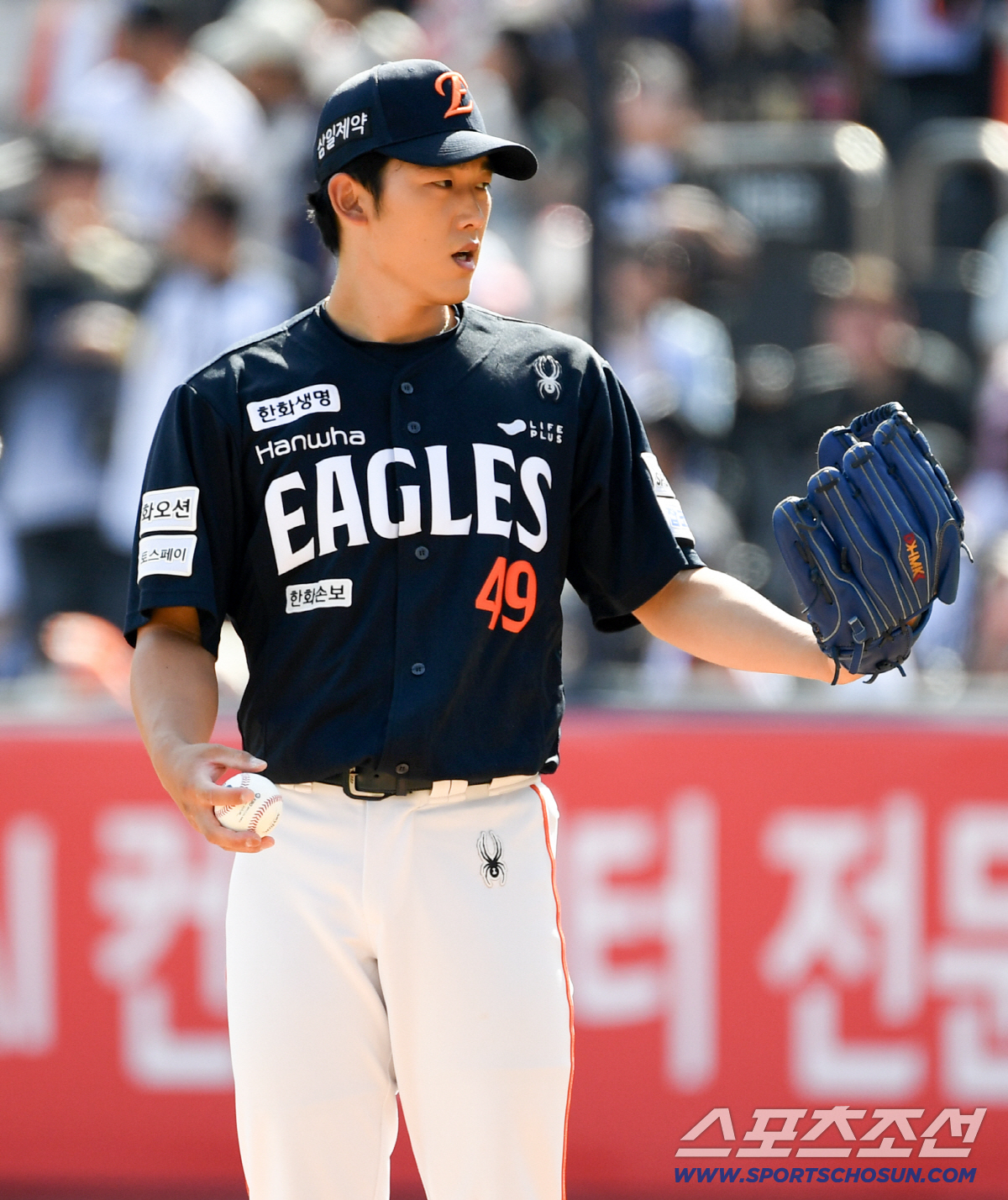 17일 수원KT위즈파크에서 열린 KT와 한화의 경기. 한화 윤산흠이 역투하고 있다. 수원=박재만 기자 pjm@sportschosun.com/2026.05.17/