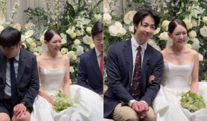 새신랑 포스 손종원, ‘의사♥’ 박은영 옆자리 꿰차…신부대기실서 수줍은 미소