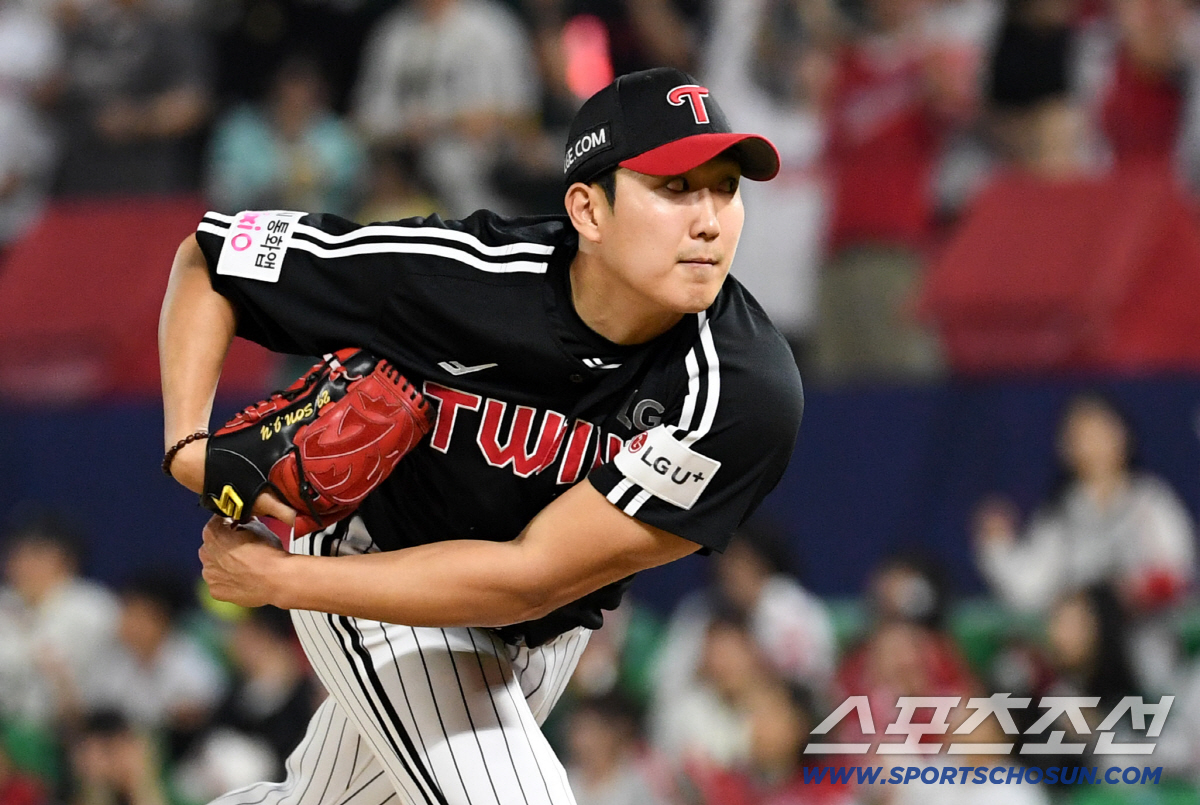 15일 인천SSG랜더스필드에서 열린 SSG와 LG의 경기. LG 손주영이 있다. 인천=박재만 기자 pjm@sportschosun.com/2026.05.15/