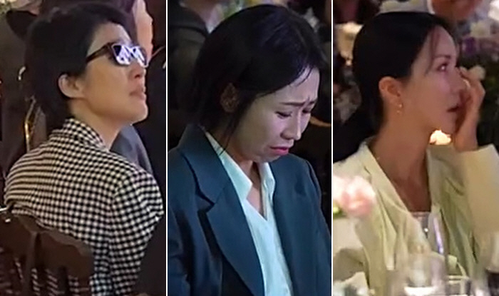 故최진실 보자마자 눈물 터졌다..홍진경·정선희·엄정화, 최준희 결혼식서 '오열'