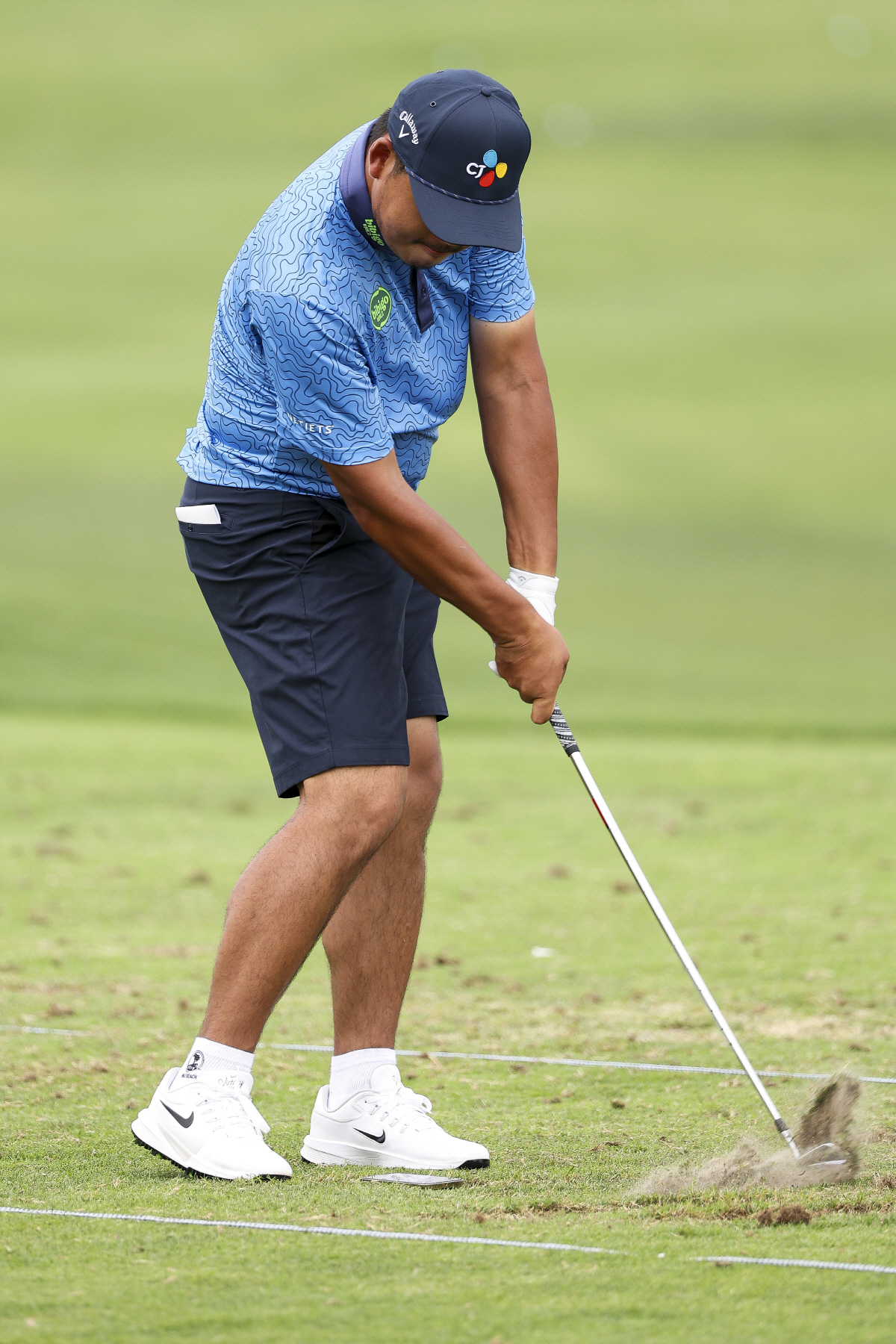 MCKINNEY, TEXAS - MAY 19: Si Woo Kim of South Korea practices on the driving range prior to THE CJ CUP Byron Nelson 2026 at TPC Craig Ranch on May 19, 2026 in McKinney, Texas. (Photo by Mike Mulholland/Getty Images for The CJ Cup)사진 제공=Getty Image for THE CJ CUP Byron Nelson