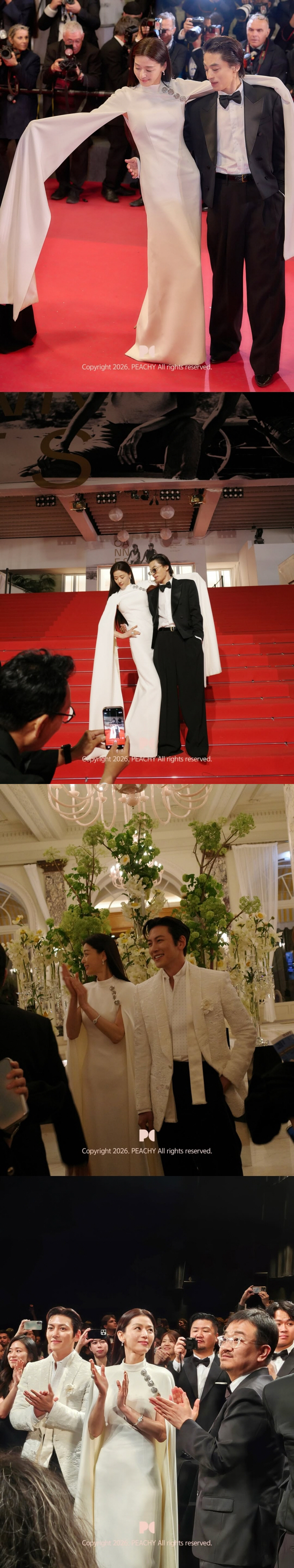 전지현, 미니드레스+운동화도 못 숨긴 비율…칸서 뽐낸 각선미