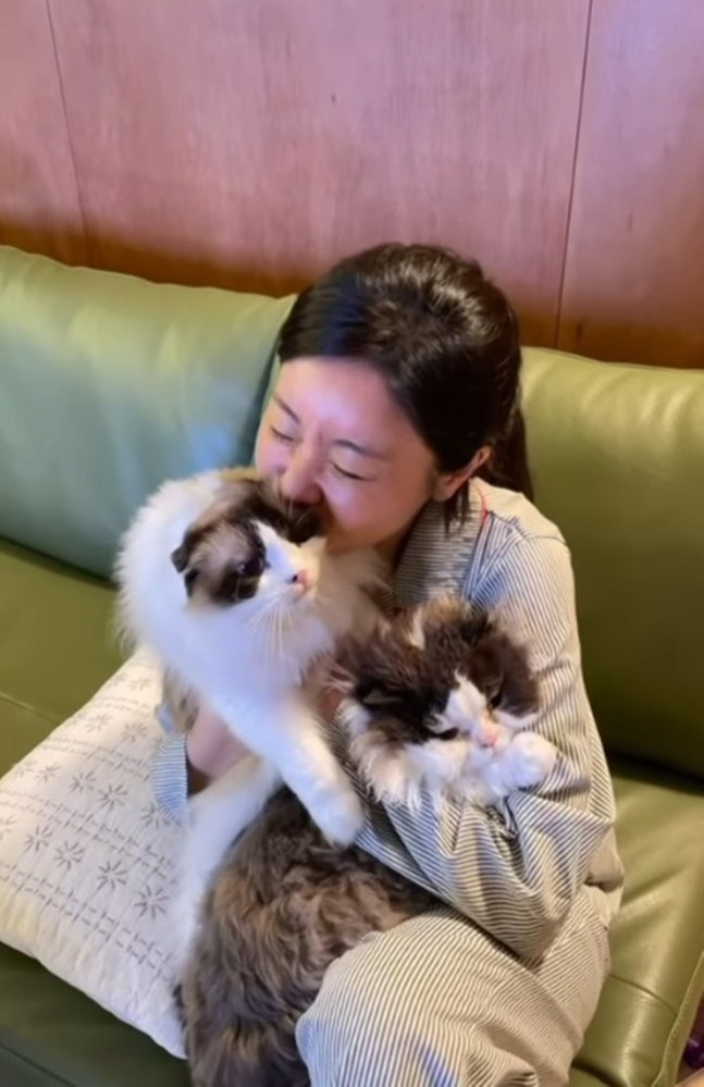 ‘이동하♥’ 소진, 마흔에 찾은 행복 “남편+고양이 두 마리면 돼” 달달 생일 근황