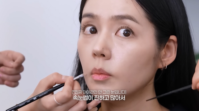 '45세' 한가인, 왕방울 눈매의 실체.."아이라인 문신 NO, 속눈썹 진하고 많아"