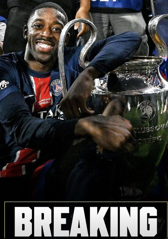'조기 교체, 큰 부상을 막았다' PSG 에이스 뎀벨레, 아스널과의 UCL 결승 출전 이상무! "건강하다, 준비 완료"