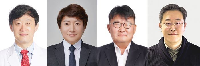 (왼쪽부터)고려대 구로병원 심장혈관흉부외과 김현구, 고려대 의과대학 의과학과 최병현 연구교수·통계학과 안형진·바이오의공학과 최연호 교수