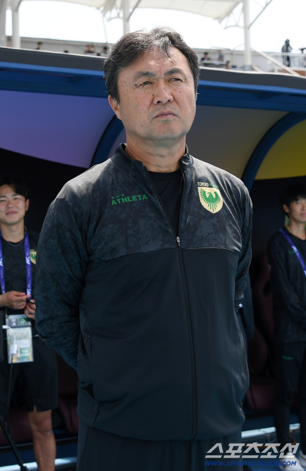 23일 수원종합운동장에서 열린 2025-2026시즌 아시아축구연맹(AFC) 여자 챔피언스리그(AWCL) 평양 내고향여자축구단과 도쿄 베르디 벨레자의 결승전. 구스노세 나오키 감독이 경기를 지켜보고 있다. 수원=박재만 기자 pjm@sportschosun.com/2026.05.23/