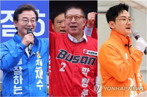 범어사 찾아 '눈도장'…부산 후보들 사찰 돌며 표심 공략