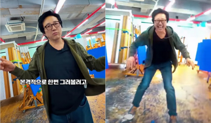 ‘화가 변신’ 박신양, 별안간 막춤 삼매경→유튜브 개설 예고까지 소탈하네