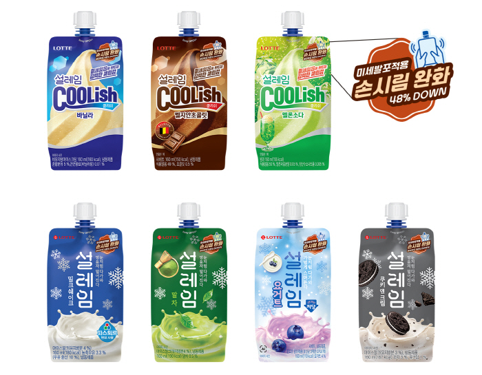 롯데웰푸드 설레임, 손시림 완화 패키지 적용 및 쿨리쉬 라인업 확대