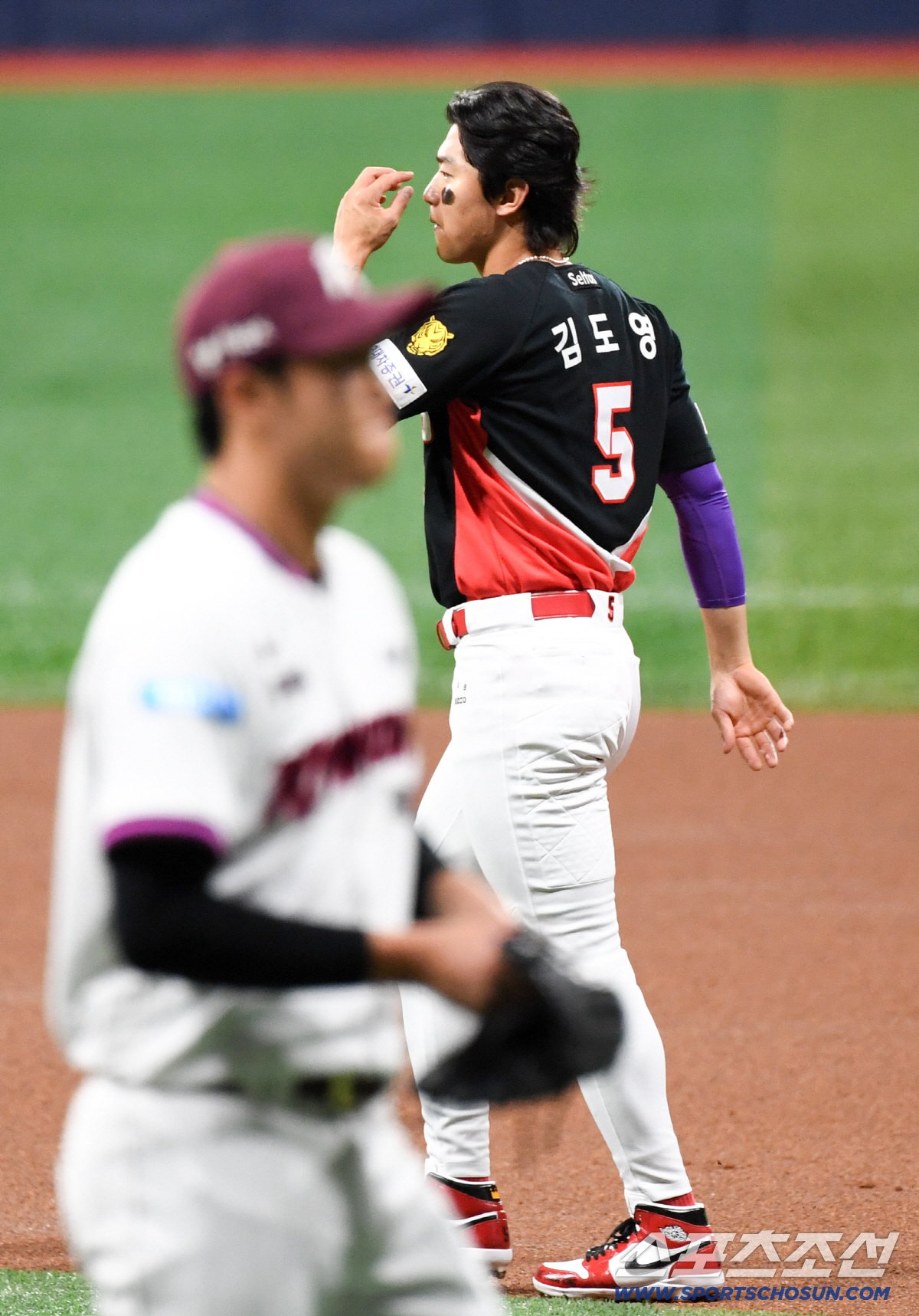 26일 서울 고척스카이돔에서 열린 키움과 KIA의 경기. 1회 키움 선발 안우진 상대 KIA 김도영이 안타를 기록했다. 고척=박재만 기자 pjm@sportschosun.com/2026.05.26/