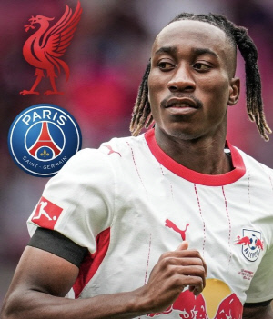 '리버풀 vs PSG, 큰 싸움났다' HERE WE GO 속보, 라이프치히 아프리카 윙어 영입 전쟁 中..'잠정 이적료 1억유로 돌파'