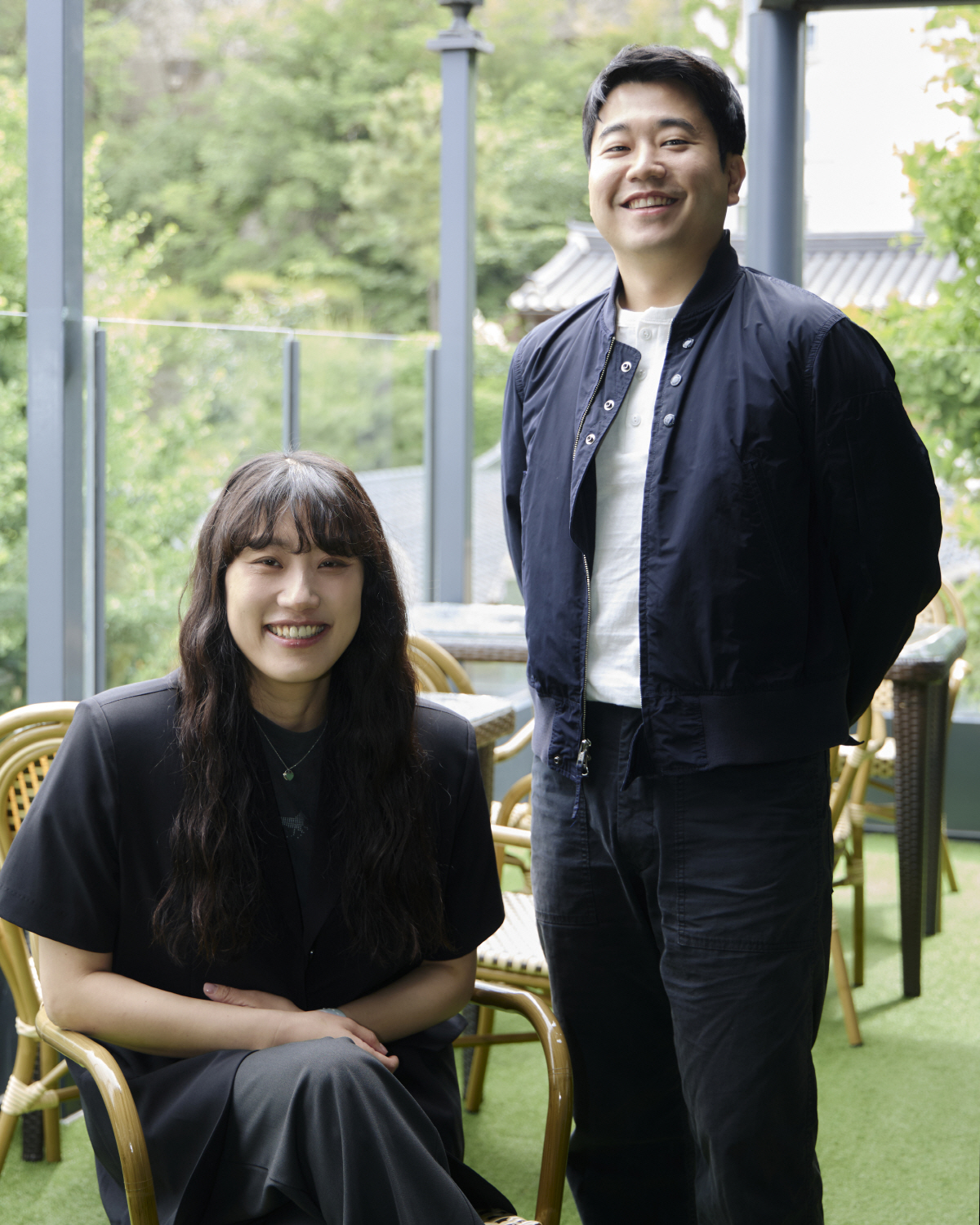 '봉주르빵집'' 김란주 작가(왼쪽), 박근형 PD. 사진 제공=쿠팡플레이