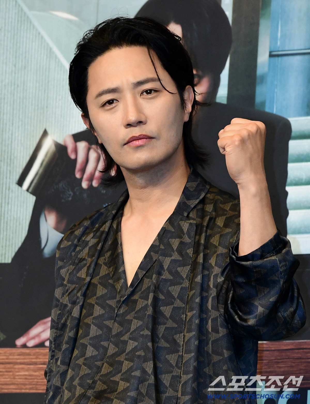 28일 서울 신림동 더링크호텔에서 JTBC 토일드라마 '신입사원 강회장' 제작발표회가 열렸다. 포즈를 취하고 있는 진구. 신림동=송정헌 기자 songs@sportschosun.com/2026.05.28/