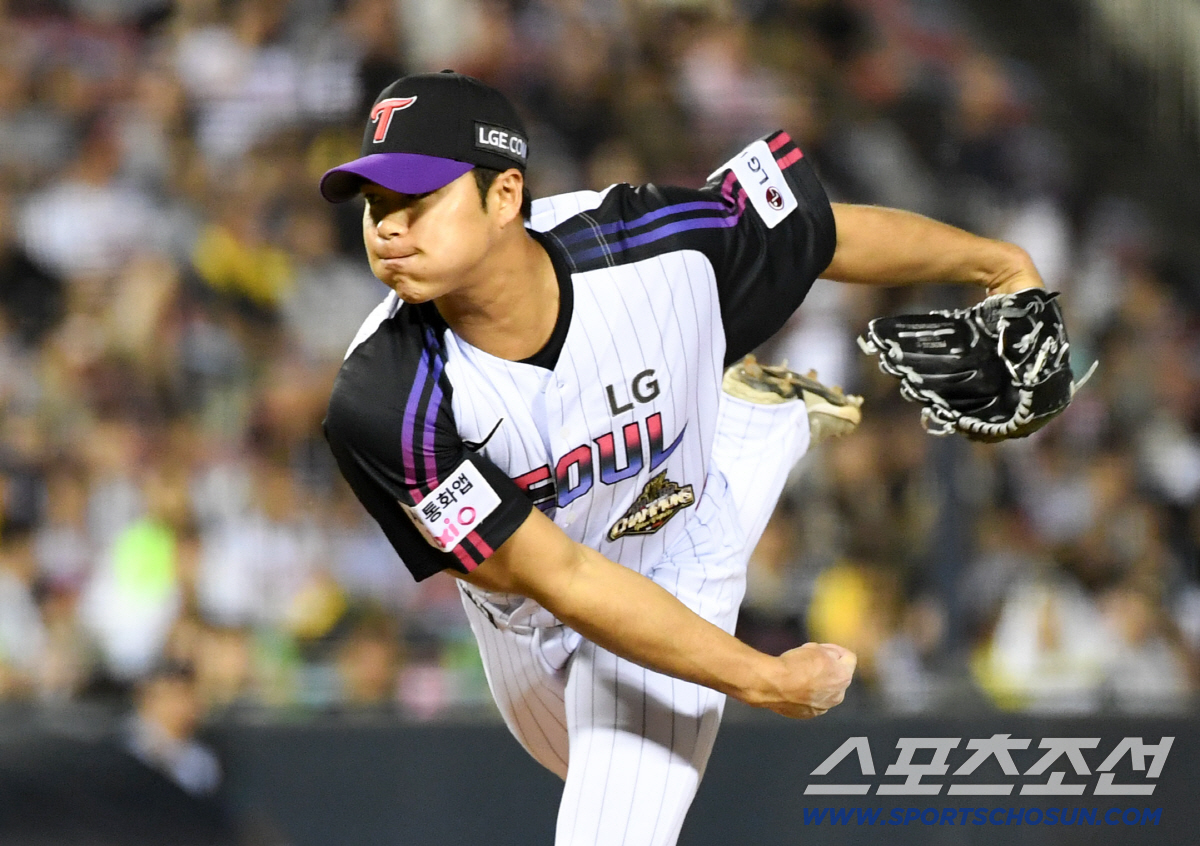 22일 잠실구장에서 열린 LG와 키움의 경기. LG 백승현이 역투하고 있다. 잠실=박재만 기자 pjm@sportschosun.com/2026.05.22/
