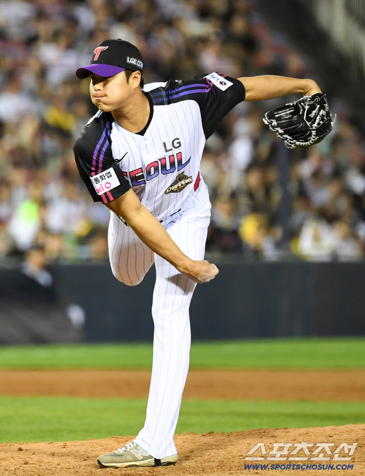 22일 잠실구장에서 열린 LG와 키움의 경기. LG 백승현이 역투하고 있다. 잠실=박재만 기자 pjm@sportschosun.com/2026.05.22/