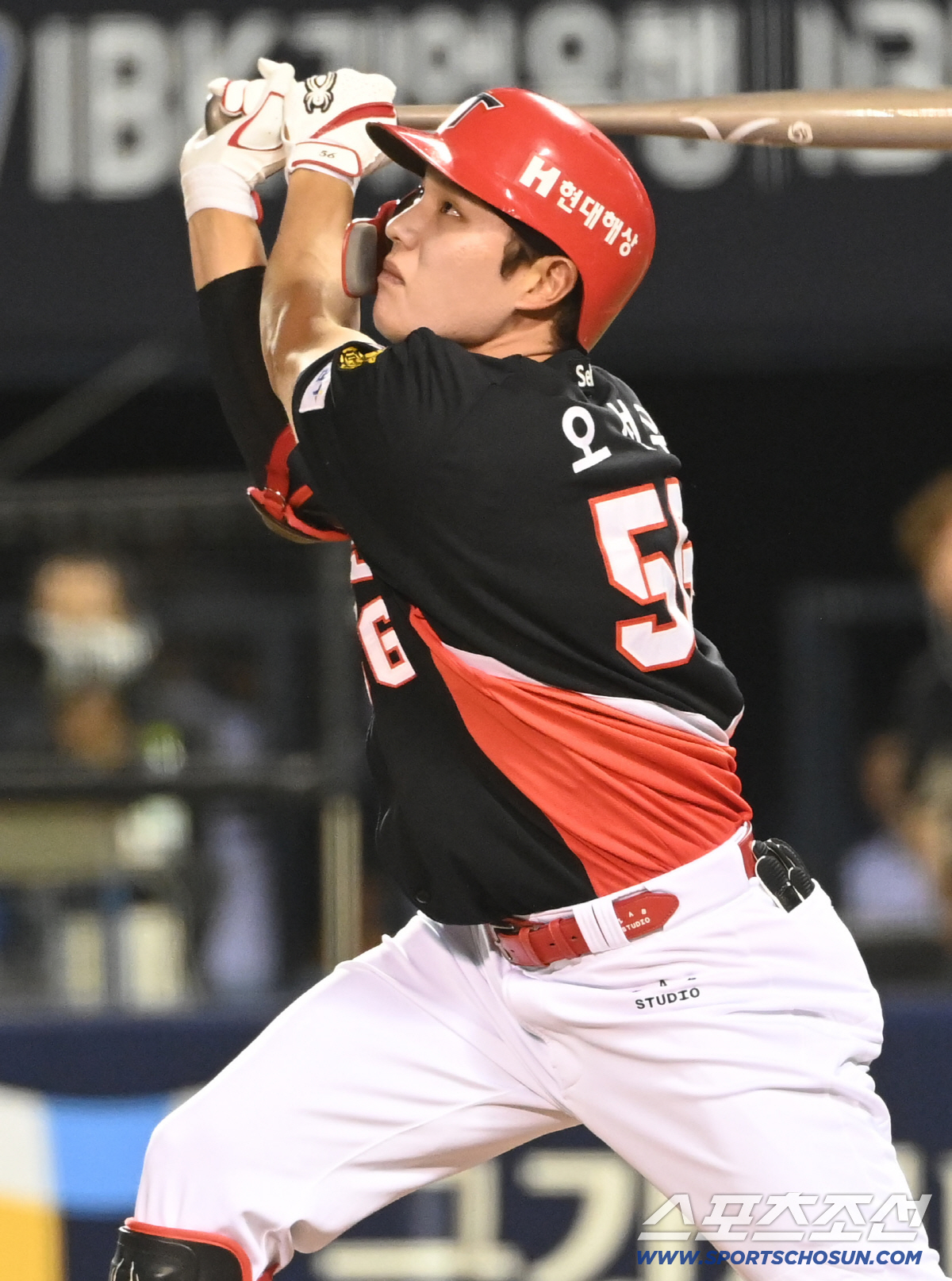 29일 잠실야구장에서 열린 KIA와 LG의 경기. 타격을 하는 KIA 오선우. 잠실=허상욱 기자 wook@sportschosun.com/2026.05.29/