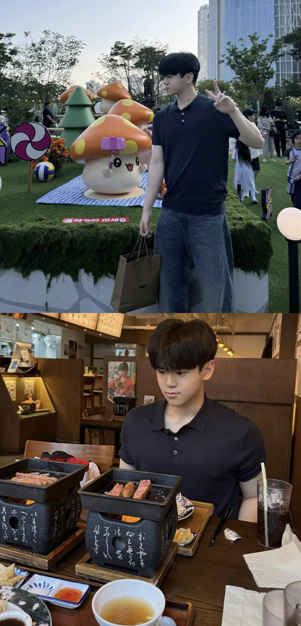 '윤민수 子' 윤후, 韓오자마자 ♥최유빈 만났나..맛집·데이트 명소 포착