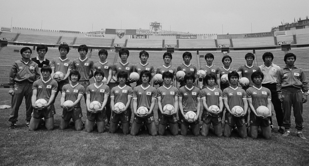 1986 멕시코월드컵 대표팀. 연합뉴스