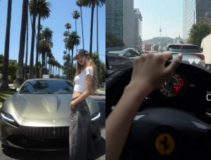 블핑 리사, 4억 슈퍼카 몰고 서울 도심 드라이브..영앤리치다운 럭셔리 일상