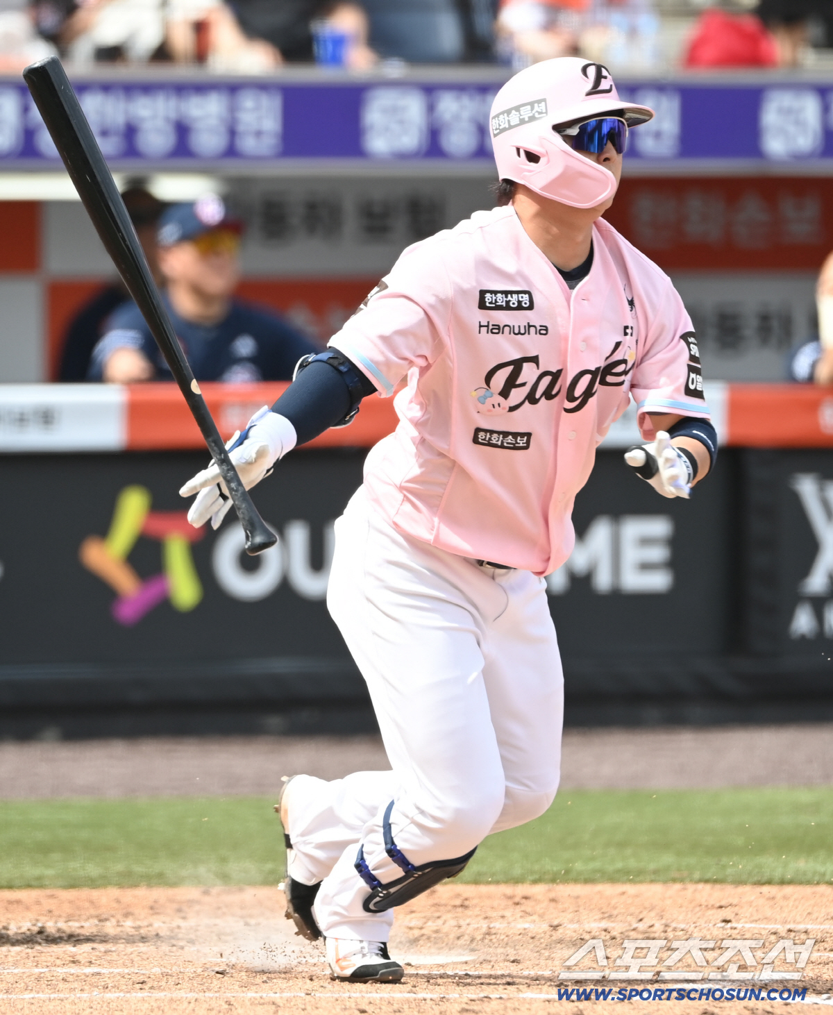 24일 대전 한화생명 볼파크에서 열린 두산과 한화의 경기. 4회말 2사 1,2루 이도윤이 1타점 적시타를 치고 있다. 대전=허상욱 기자 wook@sportschosun.com/2026.05.24/