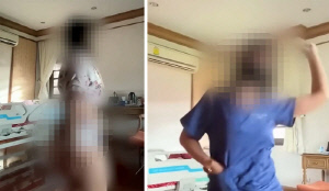 환자 앞에서 술 마시고 '섹시 댄스' 간병인 논란…신체 노출도 포착