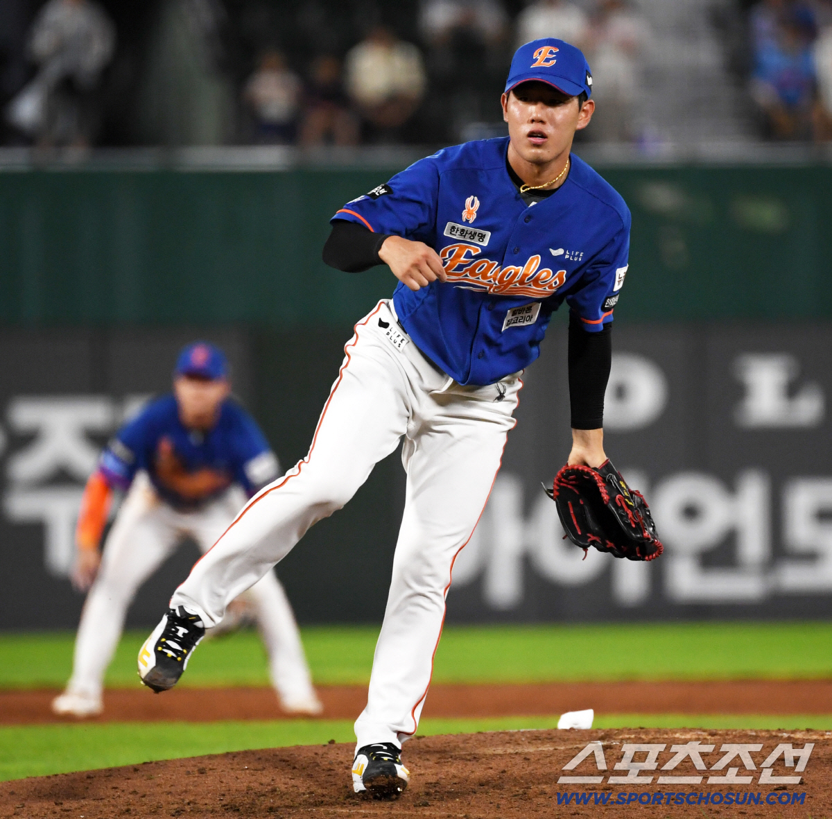 한화 시절 한승주가 역투하고 있다. 부산=박재만 기자 pjm@sportschosun.com/2024.08.29/