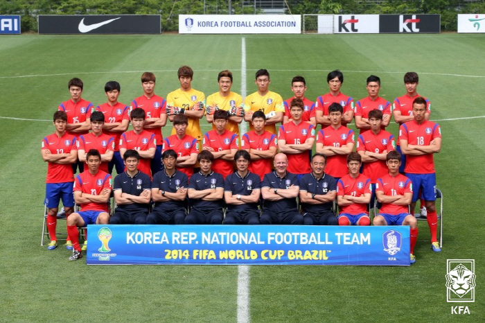 2014년 브라질월드컵 단체 사진.