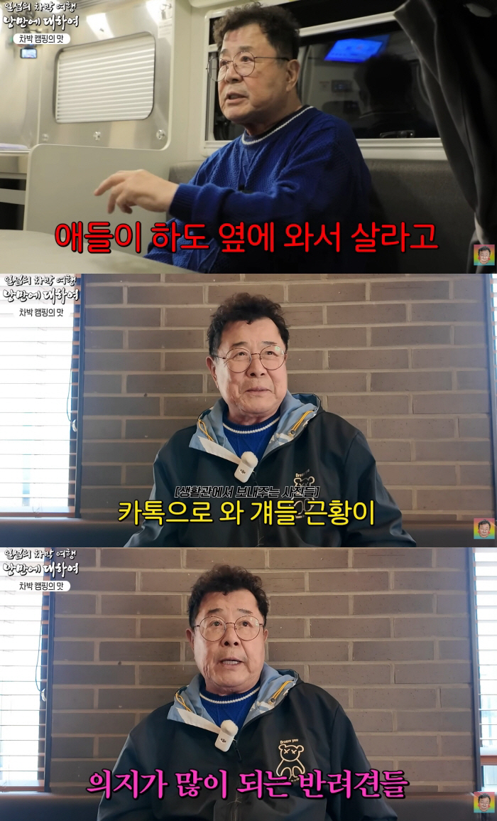 '81세' 백일섭, 졸혼 10년 차 근황 "혼자라는 생각 안 들어..반려견 덕에 외로울 틈 없어"